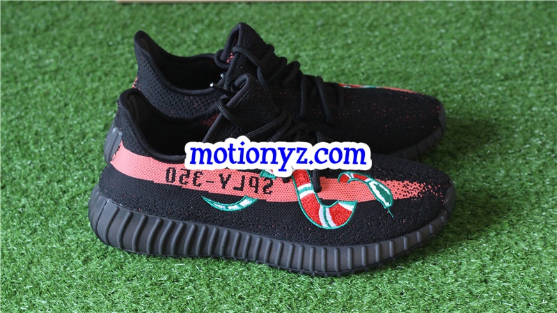 Yeezy Boost 350 V2 Snakes Black Red